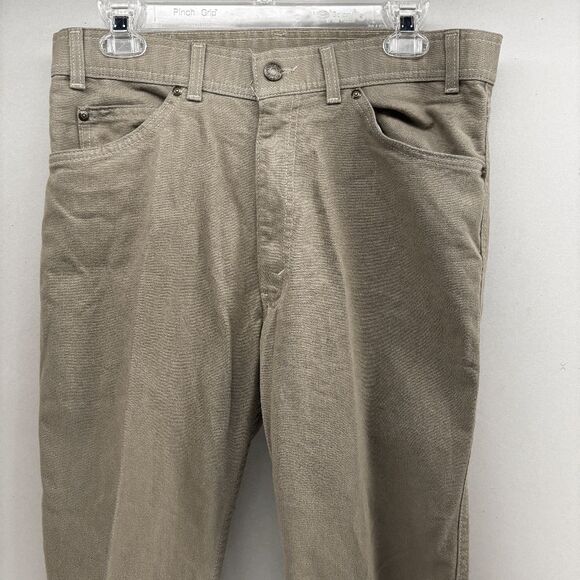 Vintage Y2K Levis 530 Western Style Boot Flared Mens 34x29 Khaki Made in USA - Picture 7 of 10